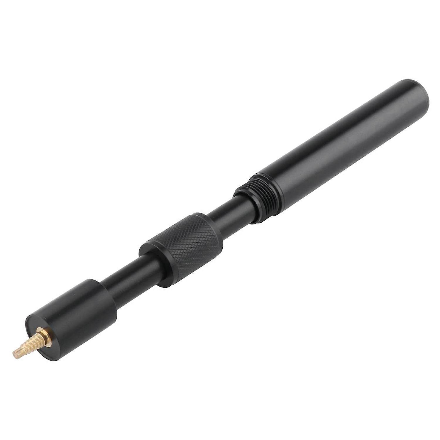 24cm Ultralight Pool Cue Extender Billiards Snooker Cue Extension Adjustable Telescopic Parts Black