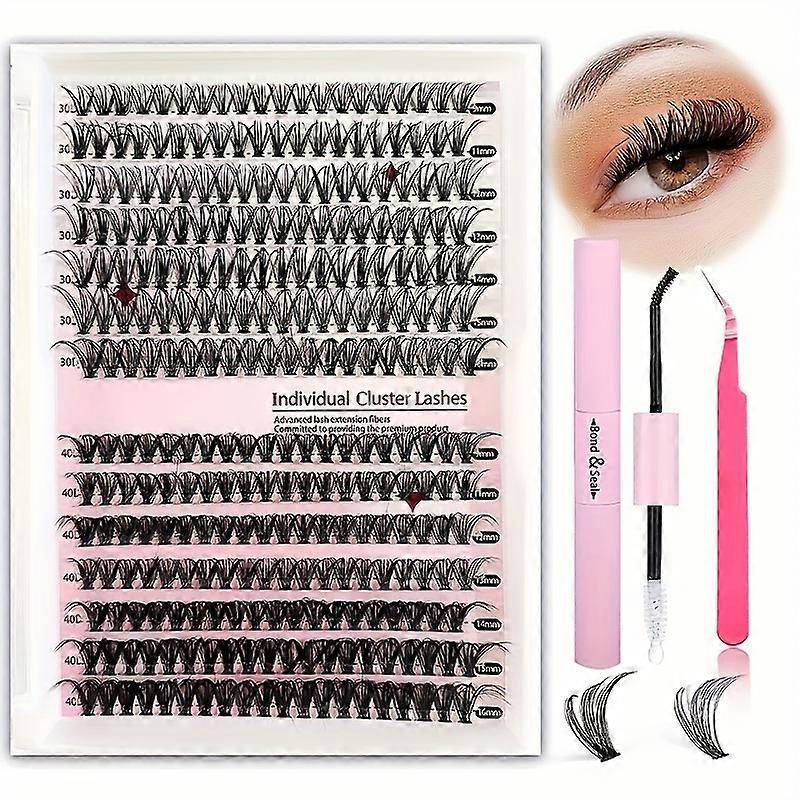 Fluffy Lash Extension Kit European and American segmented false eyelashes