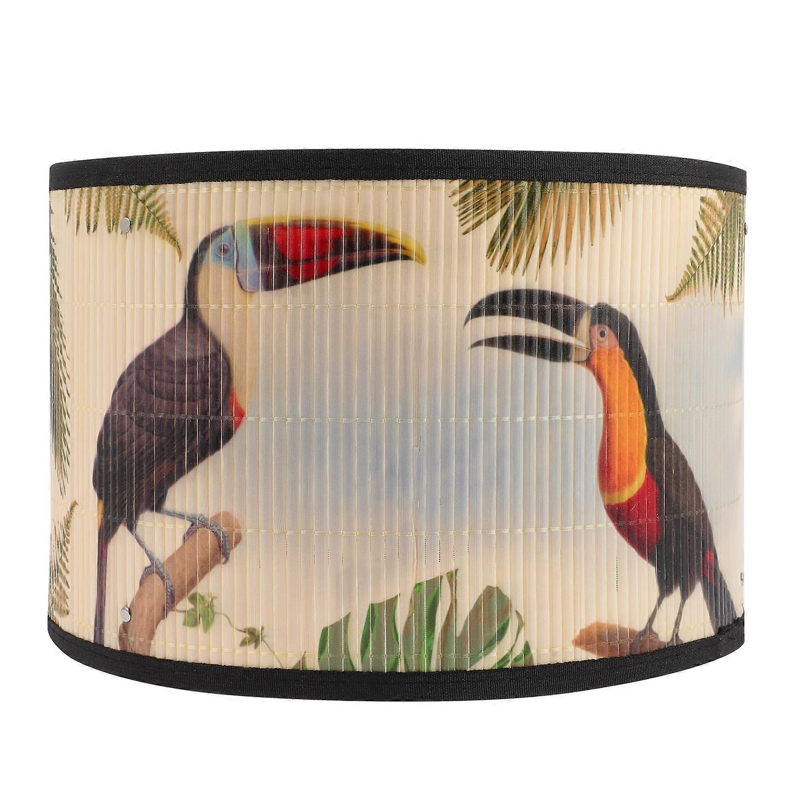 Retro Bamboo Lamp Shade Cover Pendant Light Shade Chandelier Ceiling Light Lampshade