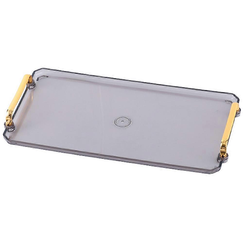 Rectangular household plastic dinner plate storage plate transparent