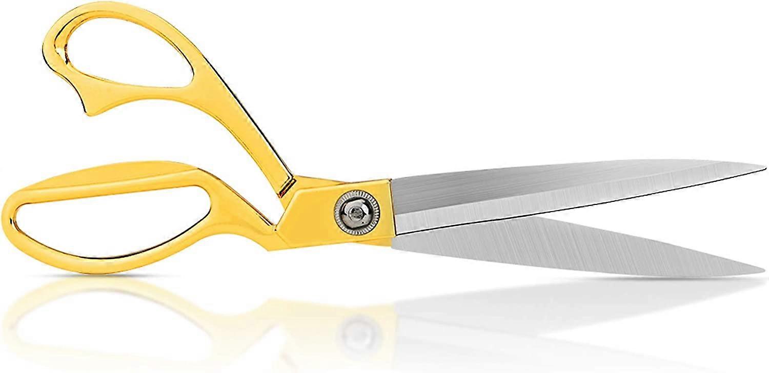Sewing Scissors, Sharp And Durable, Precise Cutting, Comfortable To The Touch, 26 Long, Golden, Suitable For Long Distance Cutting