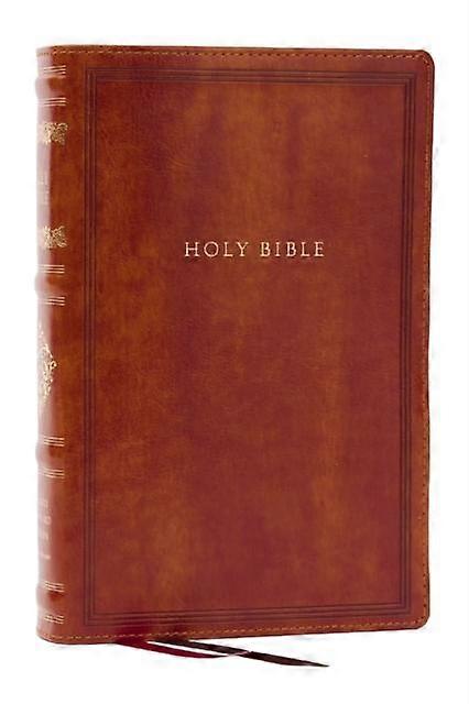Rsv Personal Size Bible With Cross References Brown Leathersoft Sovereign Collec by Thomas Nelson Leather  fine binding Book