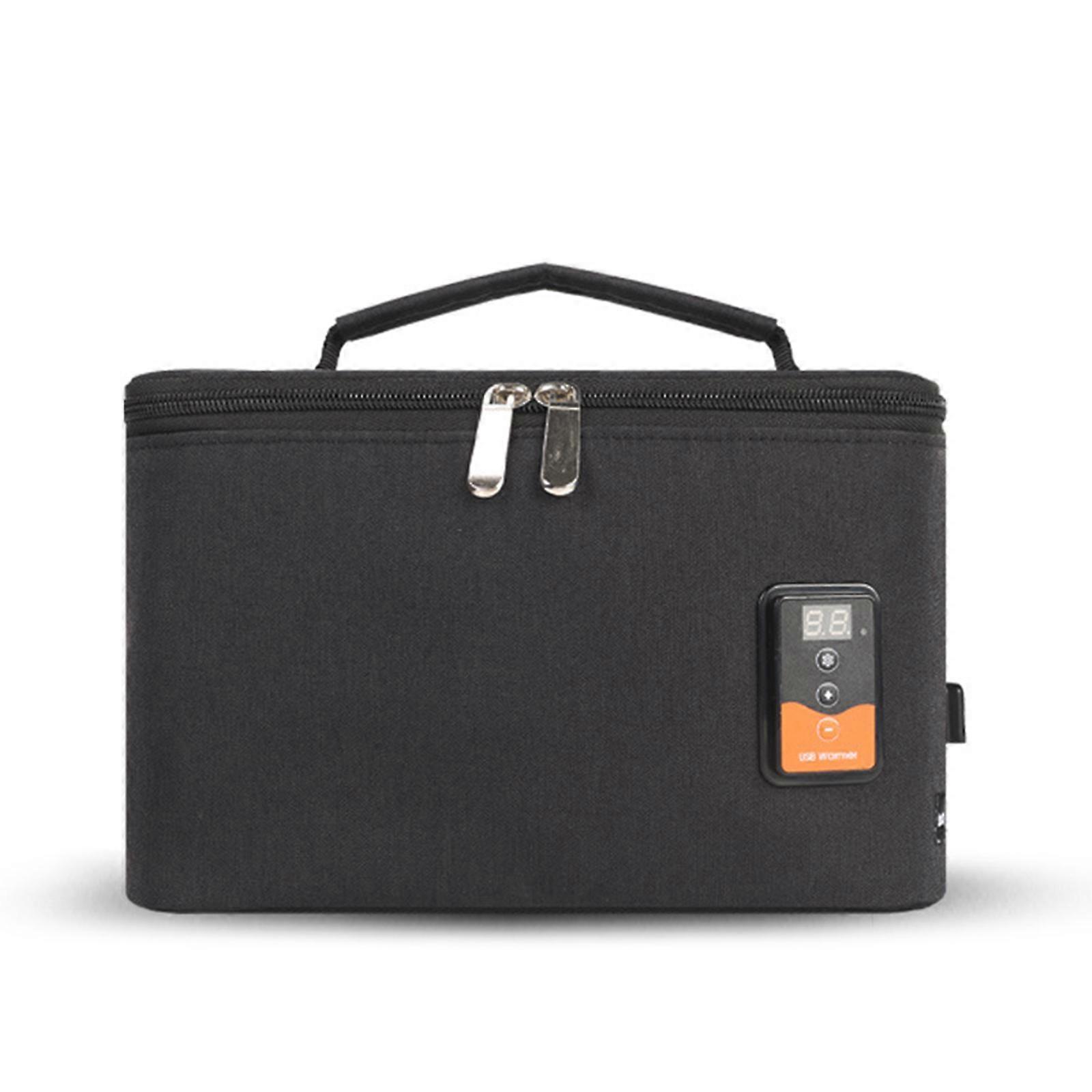 電気ヒーターポータブルフードヒーティングランチボックスウォーマーバッグUSB ケーブル供給付き