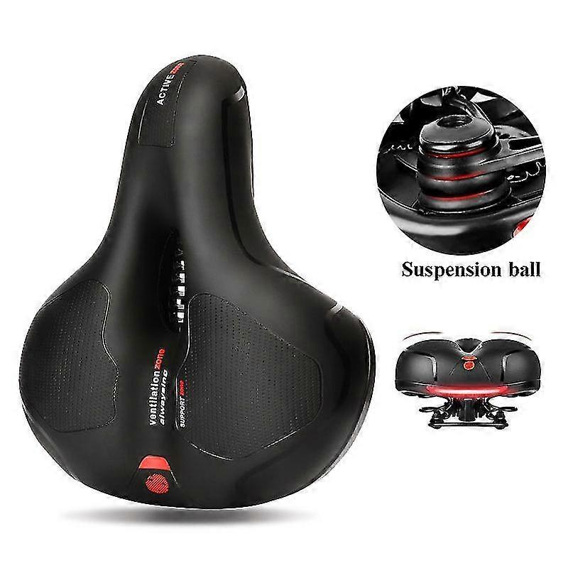Bike Seat Cushion, Comfortable Memory Foam Waterproof Bicycle Saddle, Universal Fit