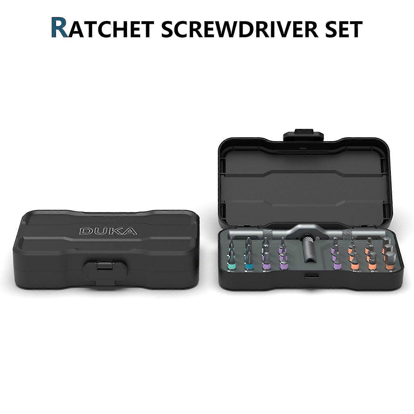 Bs + pp rs1 24 in 1 ratchet screwdriver set ratcheting screwdriver hand tool black