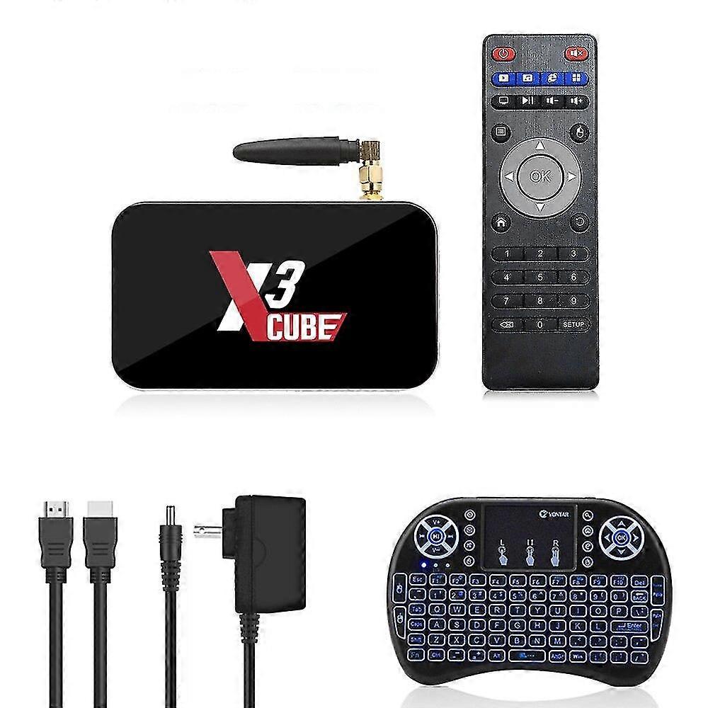 X3 pro 4gb ddr4 32gb tv box android 9.0 amlogic s905x3 tvbox x3 plus 64gb set top box wifi 1000m bt player x3 cube 2gb16g