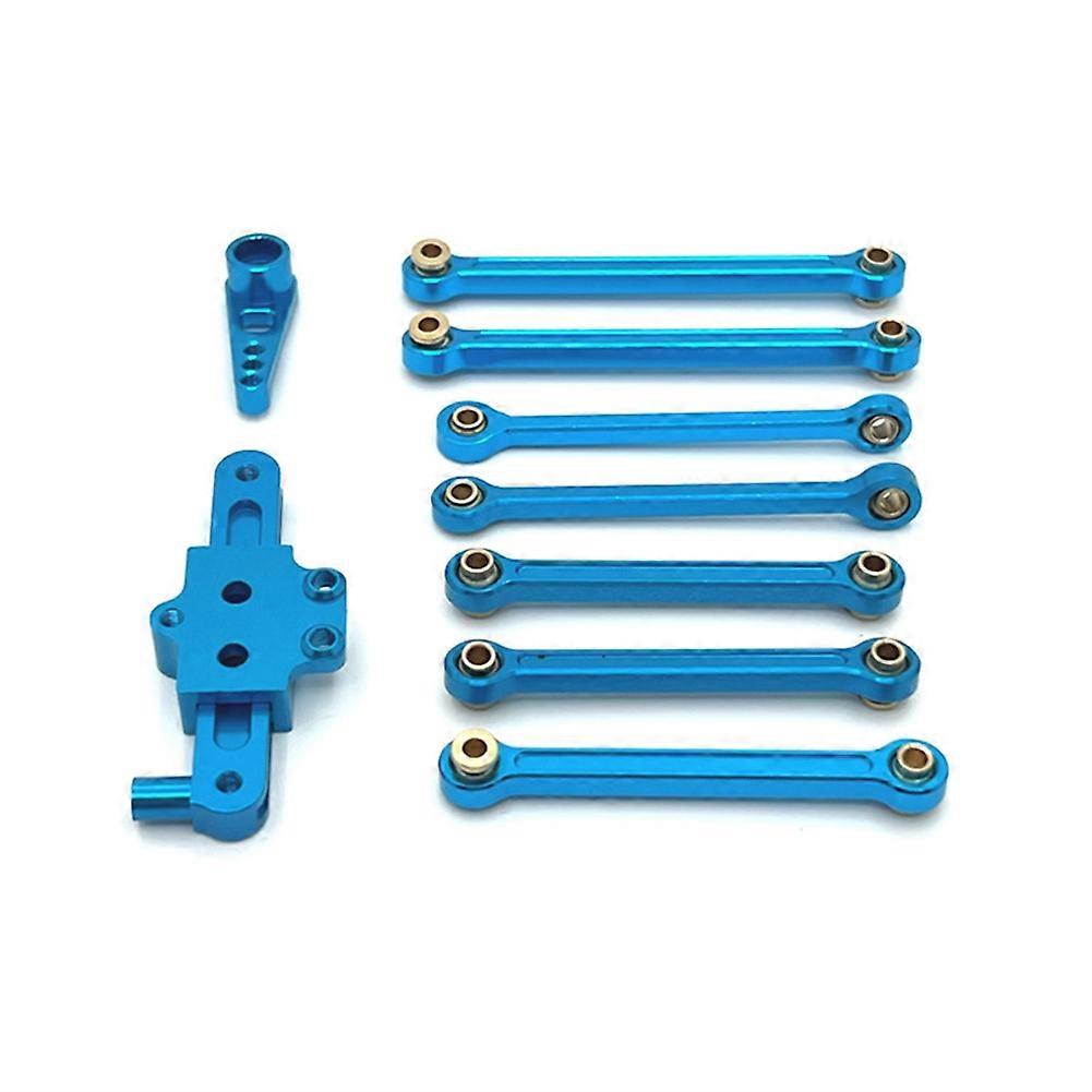 RC Car Upgrade Fixed Rod Steering Group Servo Arm Set for 1/12 124006 12427 12427 12428 RC Car Upgrade Parts Blue