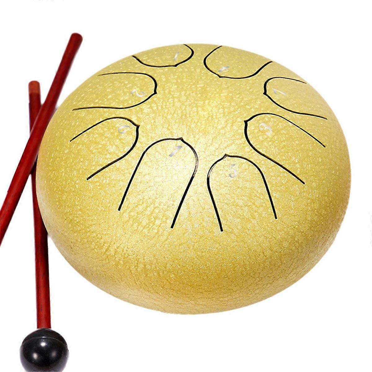 6 Inch 8 Tone Rain Drum Outdoor Chakra Drum Garden Instrument Rain Drum Ethereal Drum D