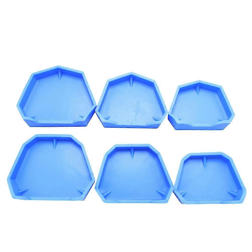 6 Pcs Dental Tool Plaster Model Foundation Plaster Model Base Dental Model Base