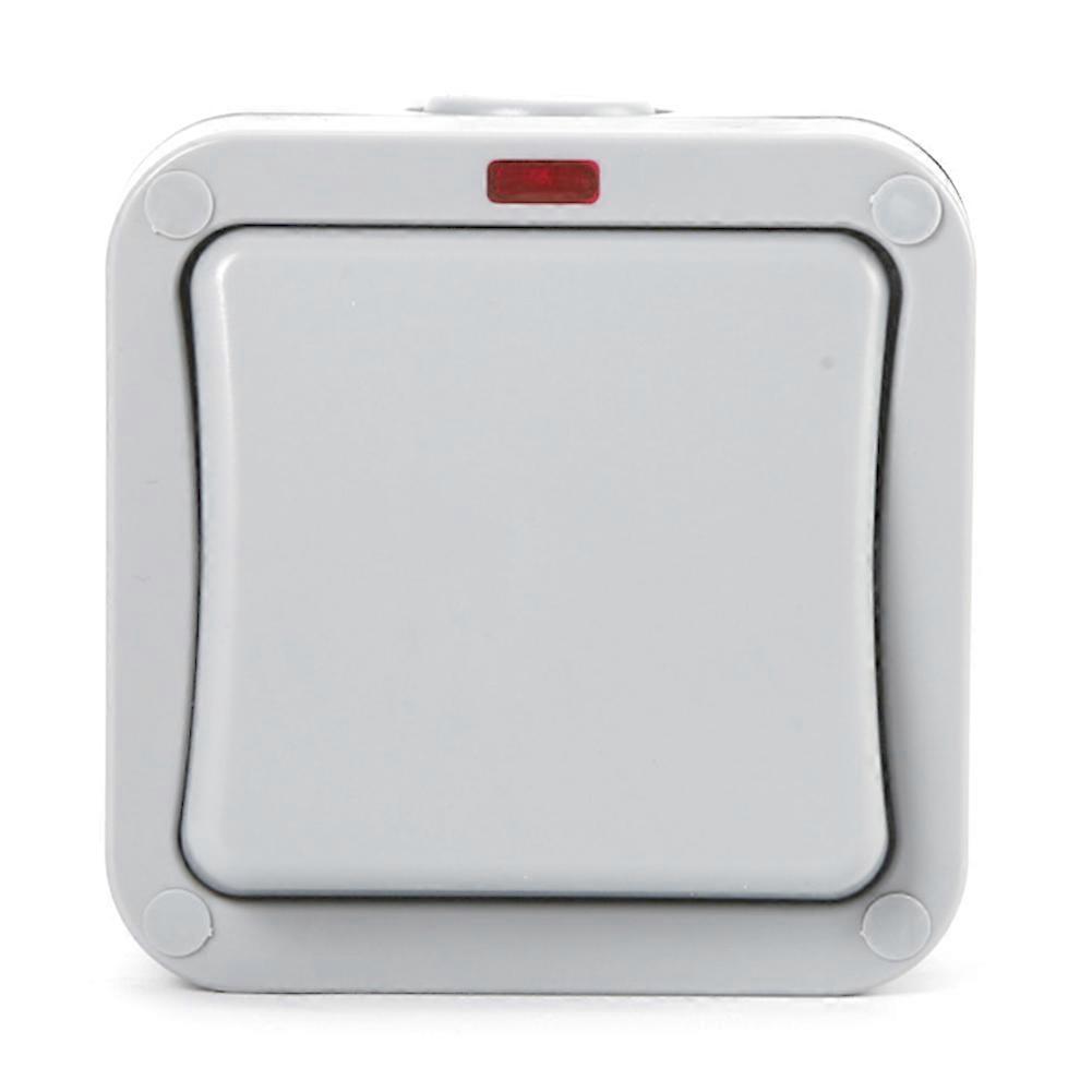 Single/Double Pole Light Switch Weatherproof Anti-Storm Switch for Kitchen Home