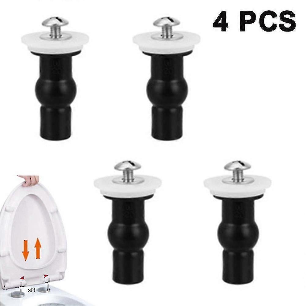 4 csomag WC-ülő zsanér csavarok WC-ülőke rögzítések Fix bővülő gumi felső anyák csavarok Mount Ülés hardver