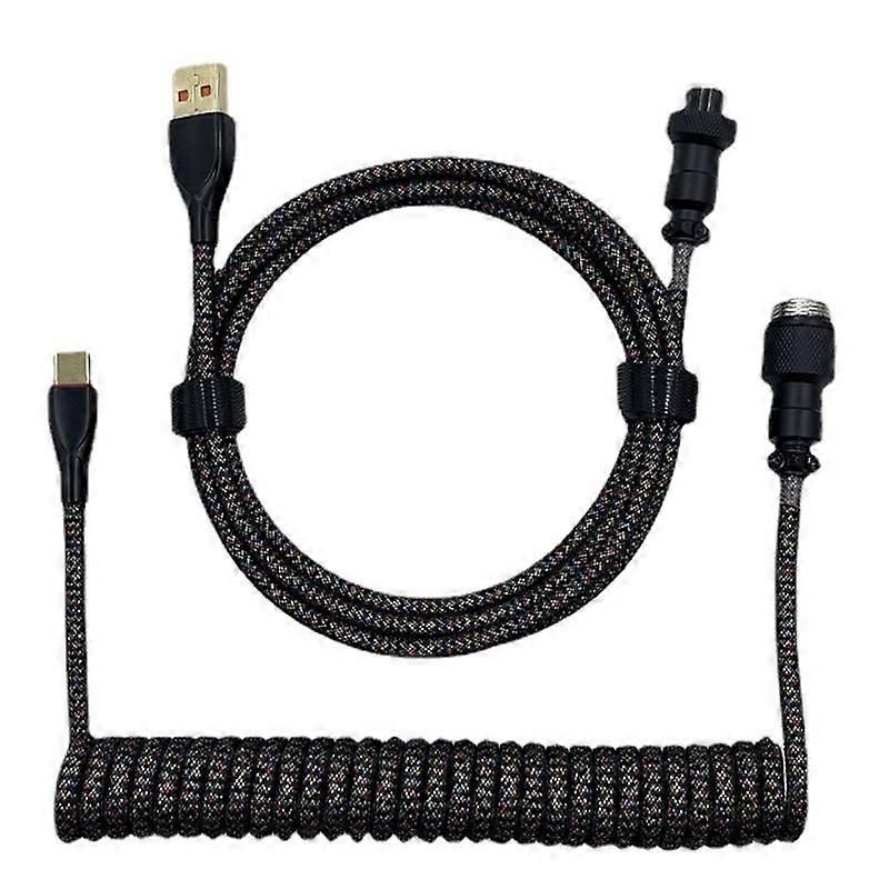Mechanical Keyboard Cable Aviation Plug-In Cable Spring Cable Game Keyboard Cable Mechanical Keyboa
