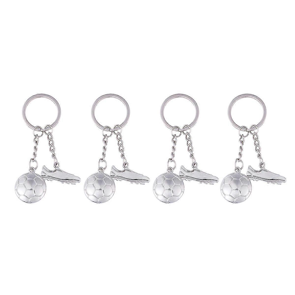 4pcs Creative Metal Keychains Handbag Decoration Charm