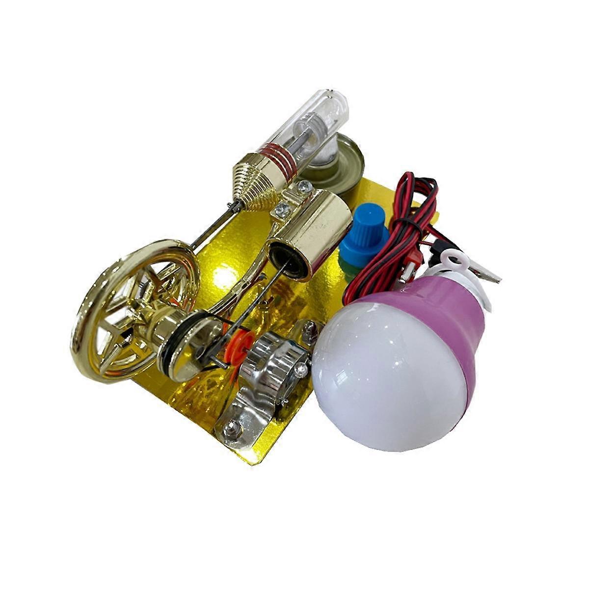 Heißluft-Stirlingmotor Modellgenerator Motor Physik Experiment Wissenschaft Spielzeug Pädagogik T