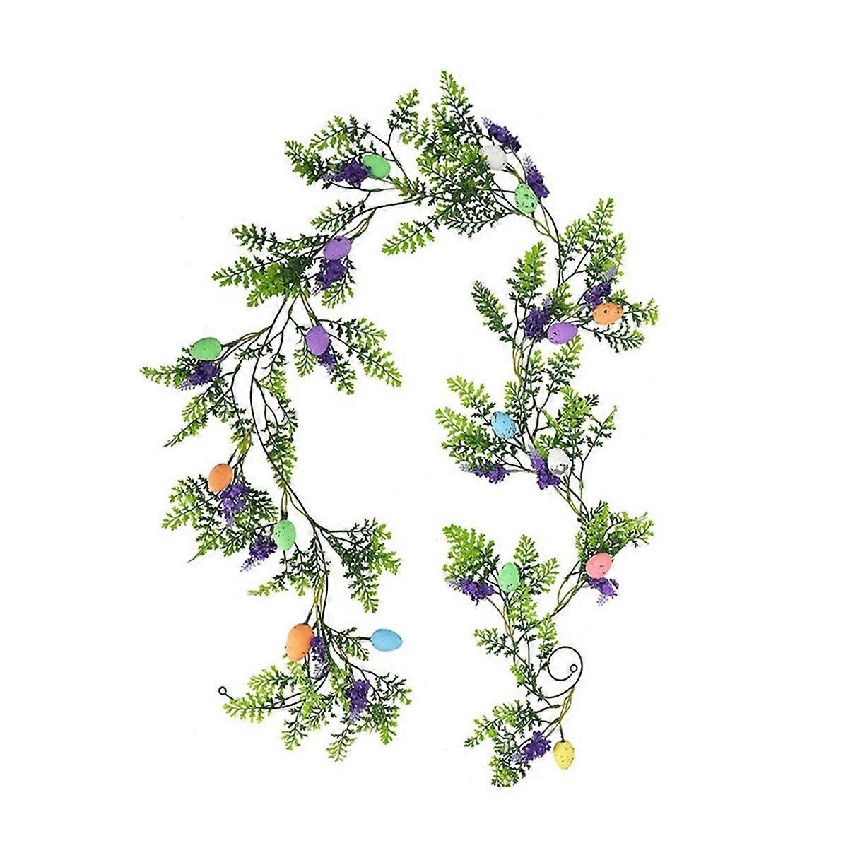 イースターポーチサイン、バニーエッグデコレーション付きハッピーイースターテーマポーチサイン(2M)