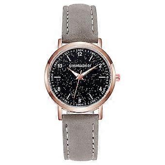 Popular Women Casual Net With Stars Decoration Fashion Wild Belt Watch