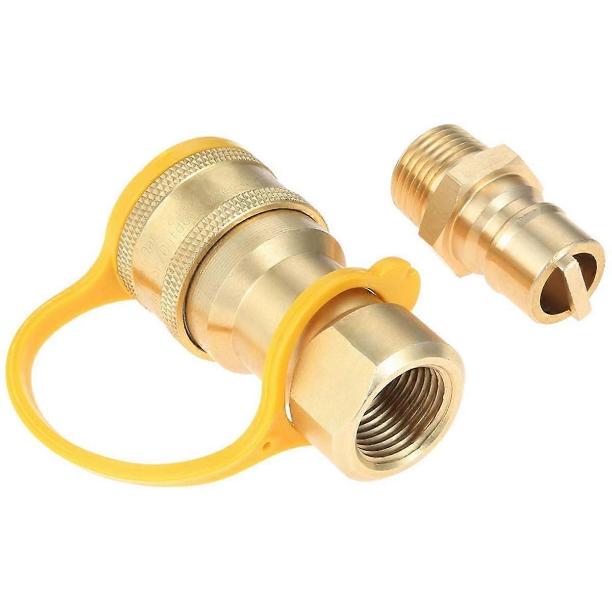 Gas Quick Connect Kit,Disconnect Connector with Male Insert Plug,1/2 Inch Natural Gas Propane Quick