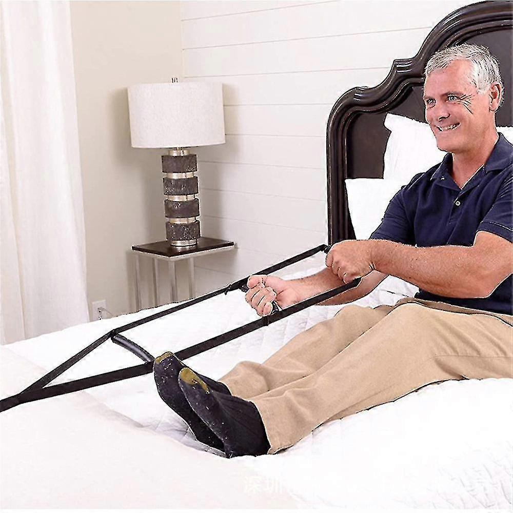 Bed Ladder Assist Handle, Sit Up Helper With Adjustable Length For Elderly, Handicapped, And Injured