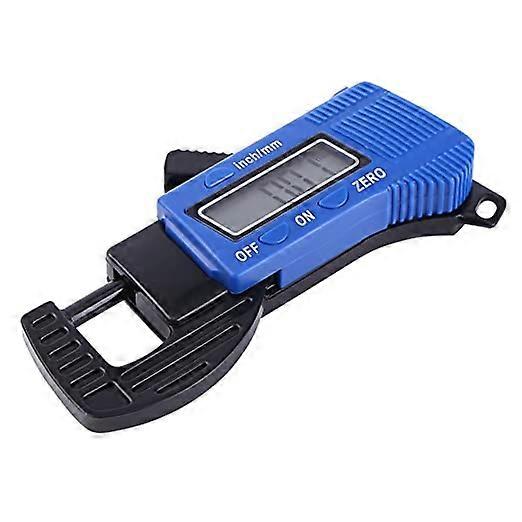 Portable Handheld 0.1mm Precision Plastic Digital Thickness Guage LED Display Capliper Meter Metal Tester Micrometer 0 to 12.7mm/0.5"