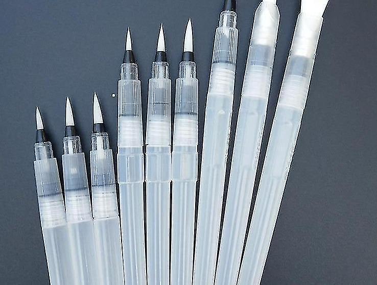 マーカー 蛍光ペン ポータブルマーカー ペイントブラシ 水彩 ソフトブラシペン