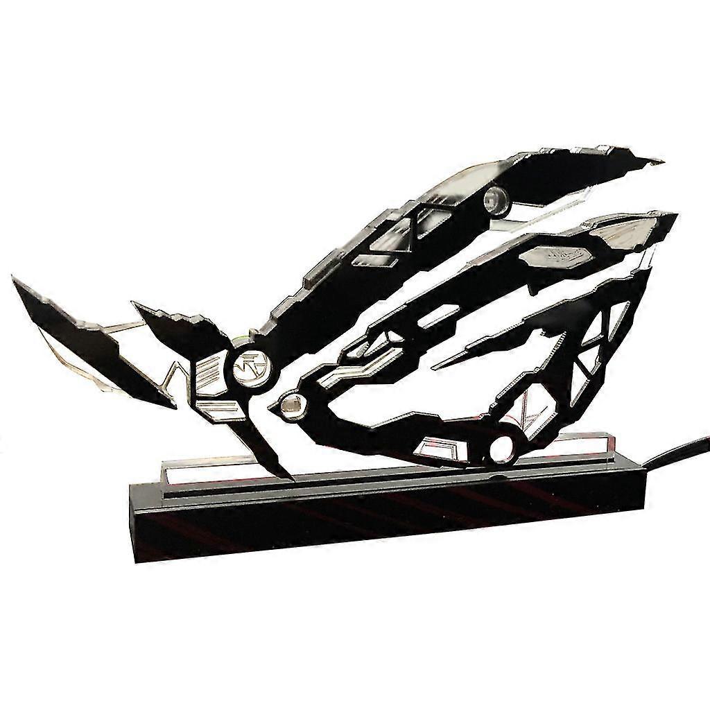 Rgb Computer Desktop Ornaments Acrylic With Led Rainbow Lighting Panel Gamer's