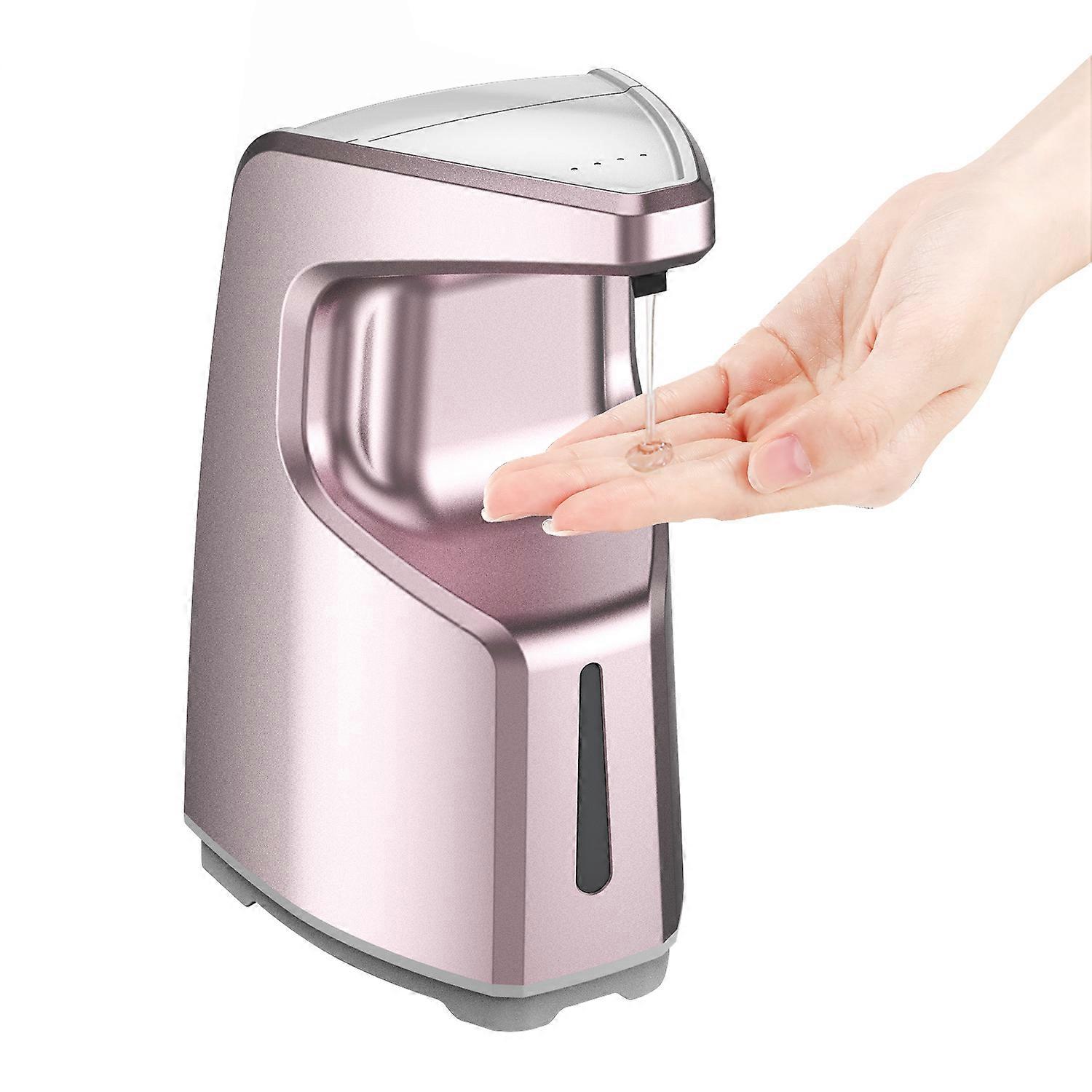 Contactless Automatic Soap Dispenser 450ml Infrared Sensor Soap Dispenser, 4 Adjustment Levels, Pink