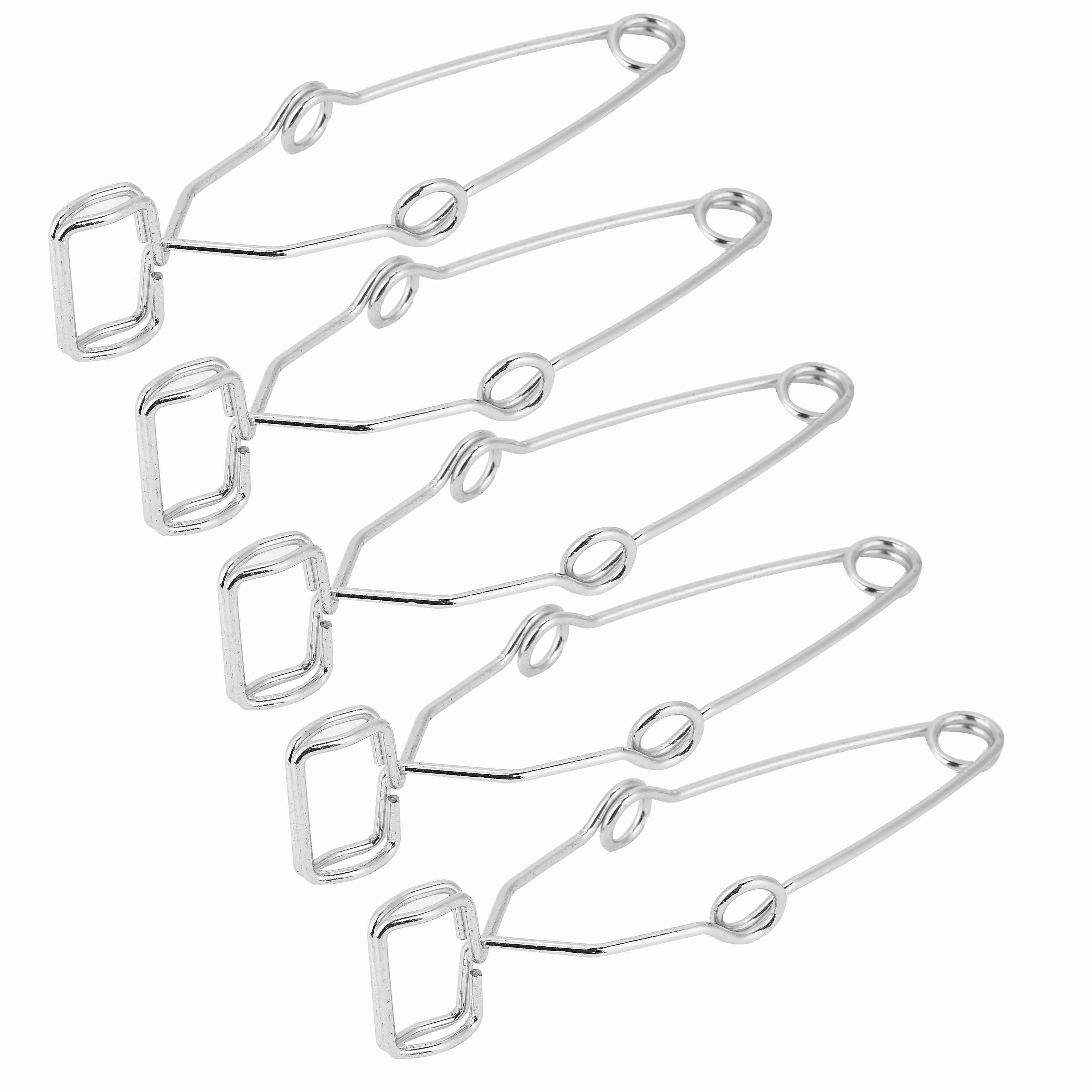 5 قطع الصلب اختبار أنبوب كليب المشبك مختبر تجربة اختبار حامل أداة