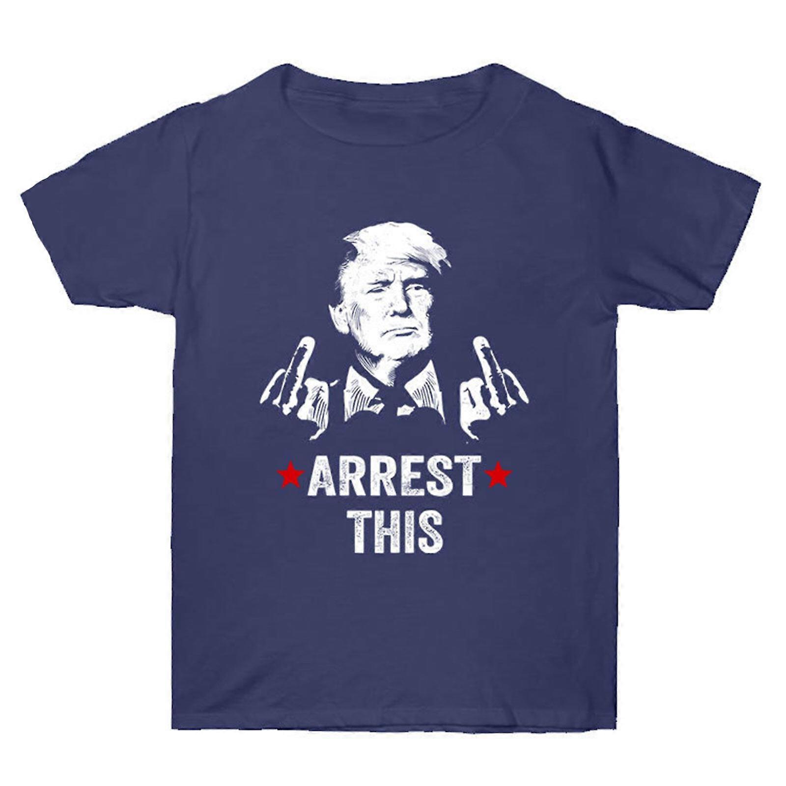 ドナルド・トランプ 2024 サポーター Tシャツ この政治風刺面白い男性のシャツを逮捕