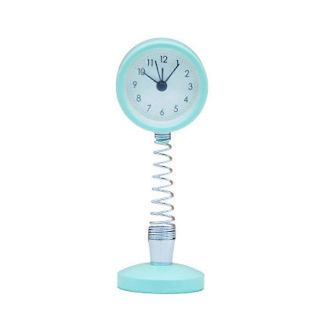 Alarm Clock Round Spring Desk Alarm Clock Silent No Ticking Battery Operated
