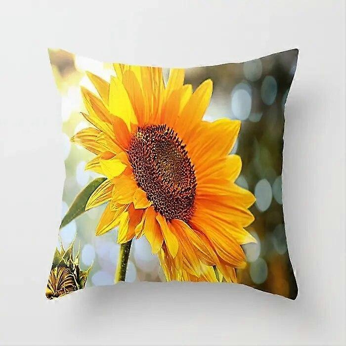 Solros Kuddfodral Sommar Soffa Kudde Sovrum Heminredning Bil Kontor Design 889