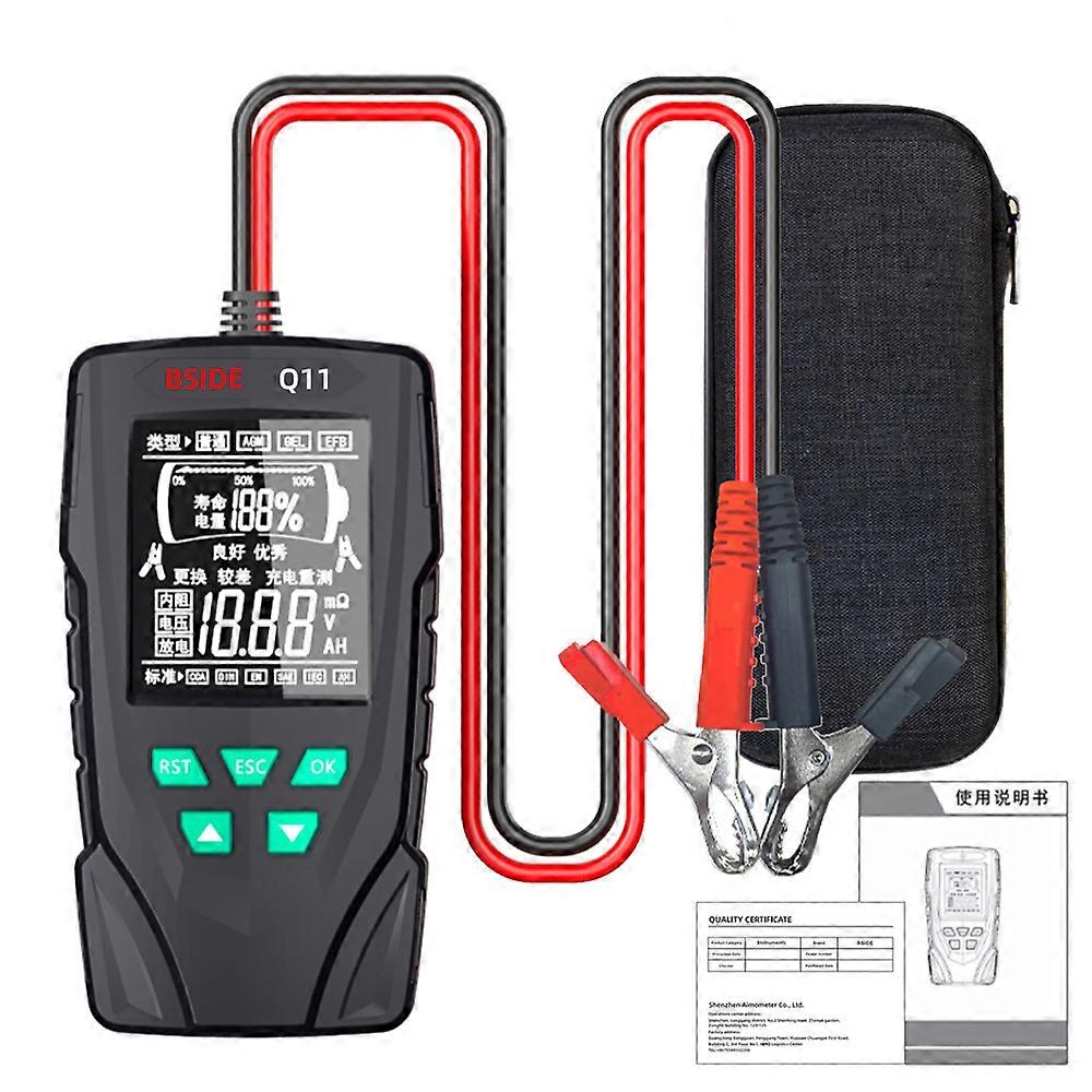 BSI DE Q11 Multifunctional Battery Tester 12/24V Multiple Battery Lifesapn Internal Resistance Voltage Discharge Current Tester