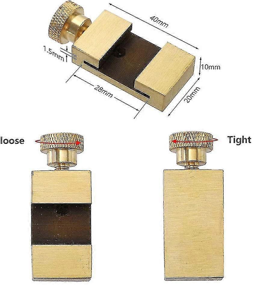 Positioning Ruler Block Wood Line Locator Fixed Ruler Steel Carpenter Scriber
