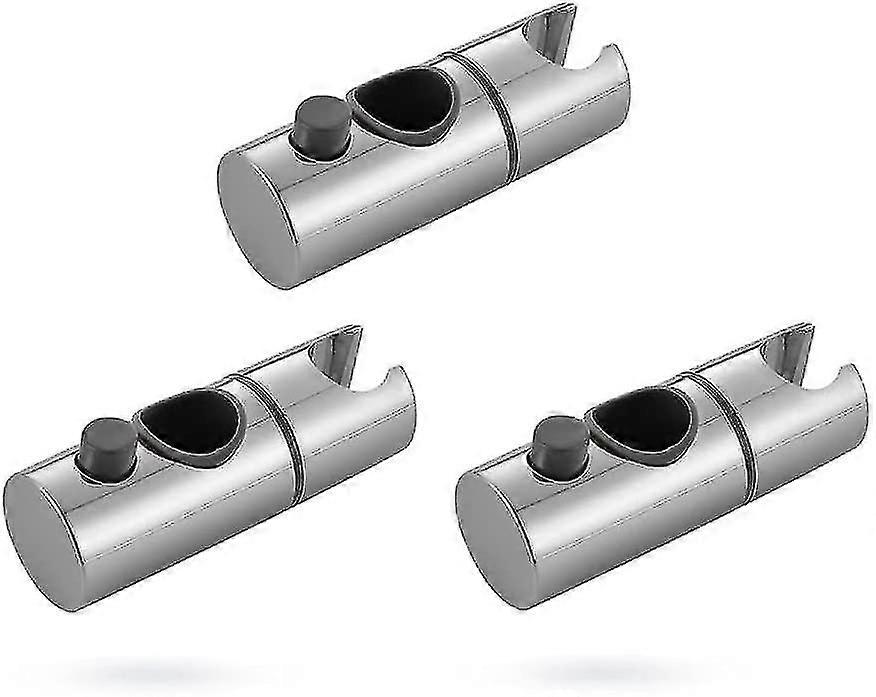 3pcs Remplacement Support de douche à main Slide Bar Réglable Pomme de rail de douche