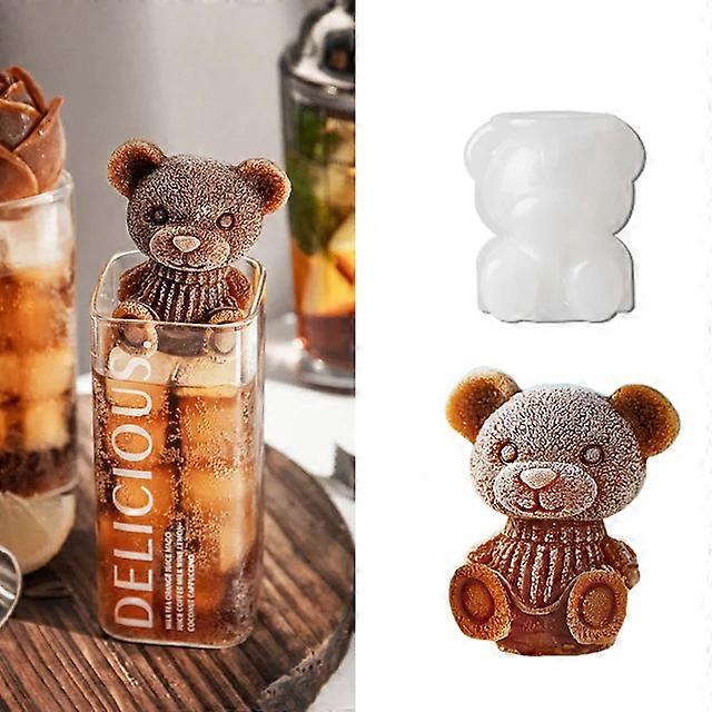 Little Bear Ice Cube Ice Maker Mold Silicone Ice Grid Self Made Ice Bear Model