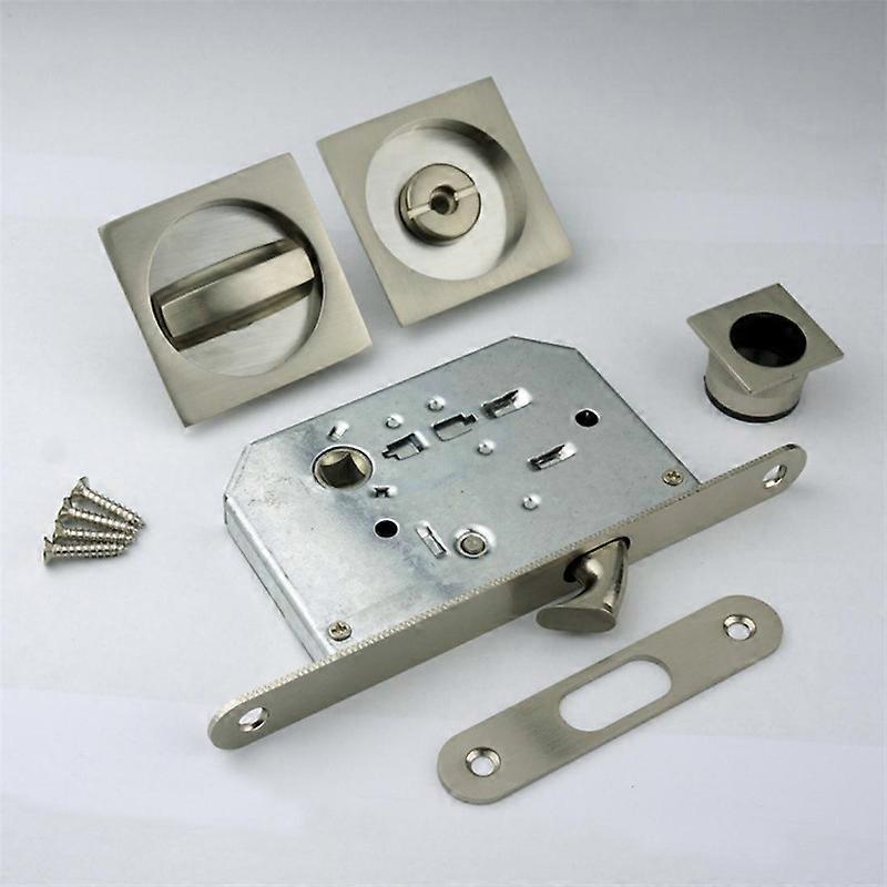 Square sliding door handle + hook lock body + small knob handle