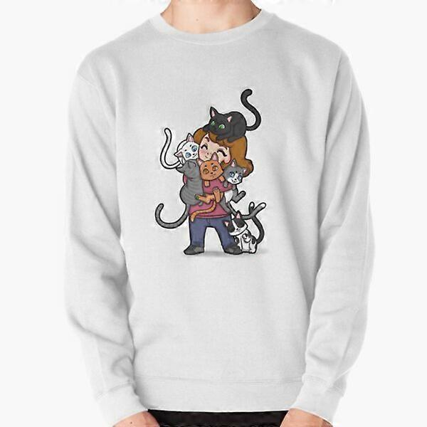 Vem behöver människor #Cats Pullover Sweatshirt-JG811