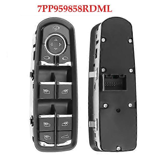 Car Window Control Switch Panel Driver Side Button with Child Lock For Porsche Panamera Cayenne Macan 7PP959858MDML / RDML/ CDML