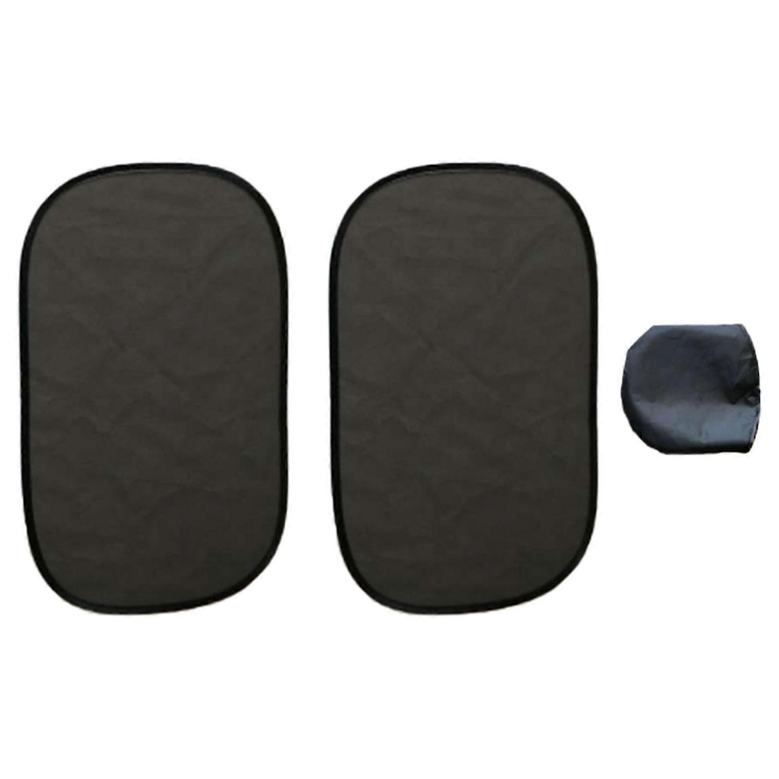 2pcs Windshield Car Sun Shade Heat Shield Side Window Electrostatic Adsorption