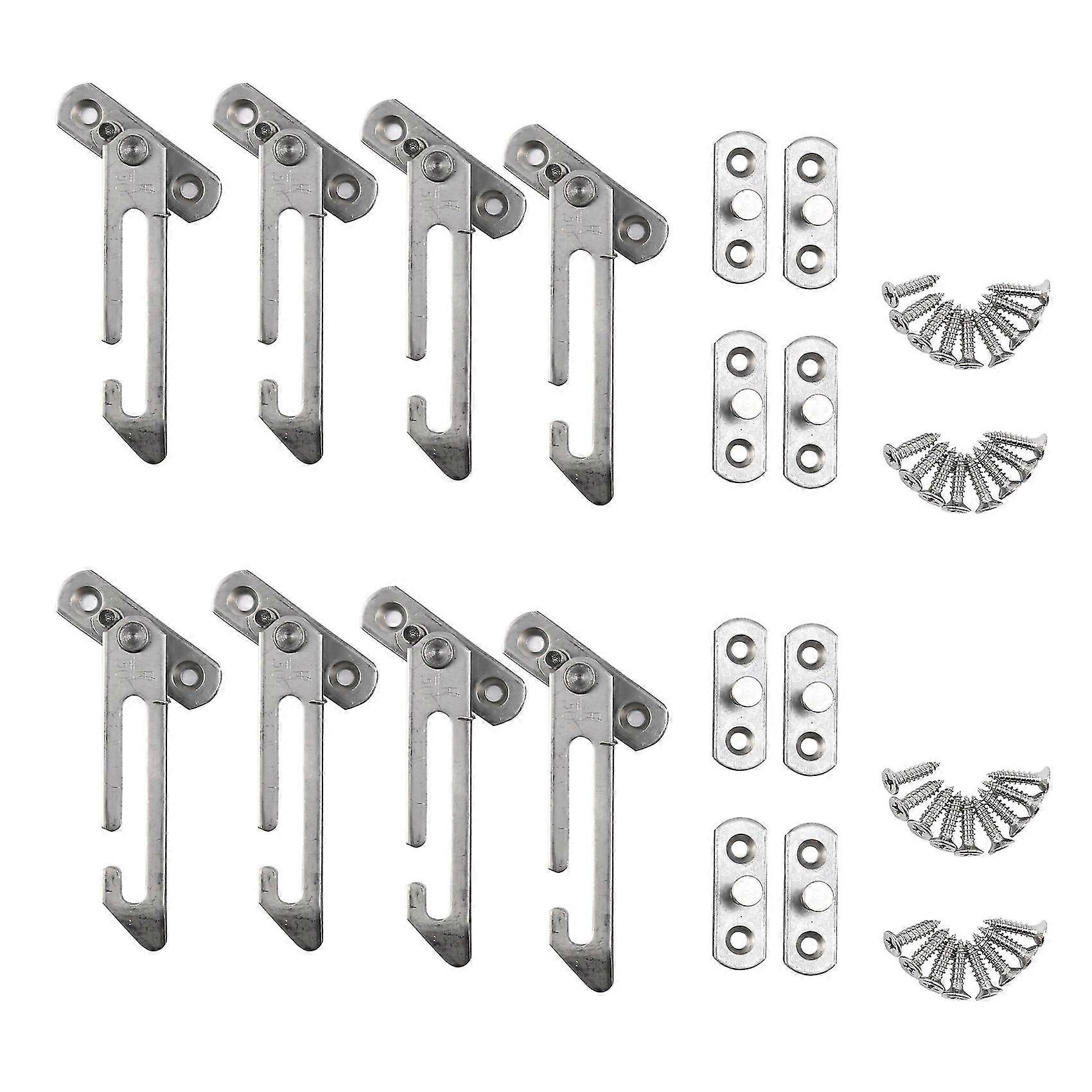 Stainless Steel Window Restrictor Locks - 8 Pack Window Restrictor Hook for Child Safety
