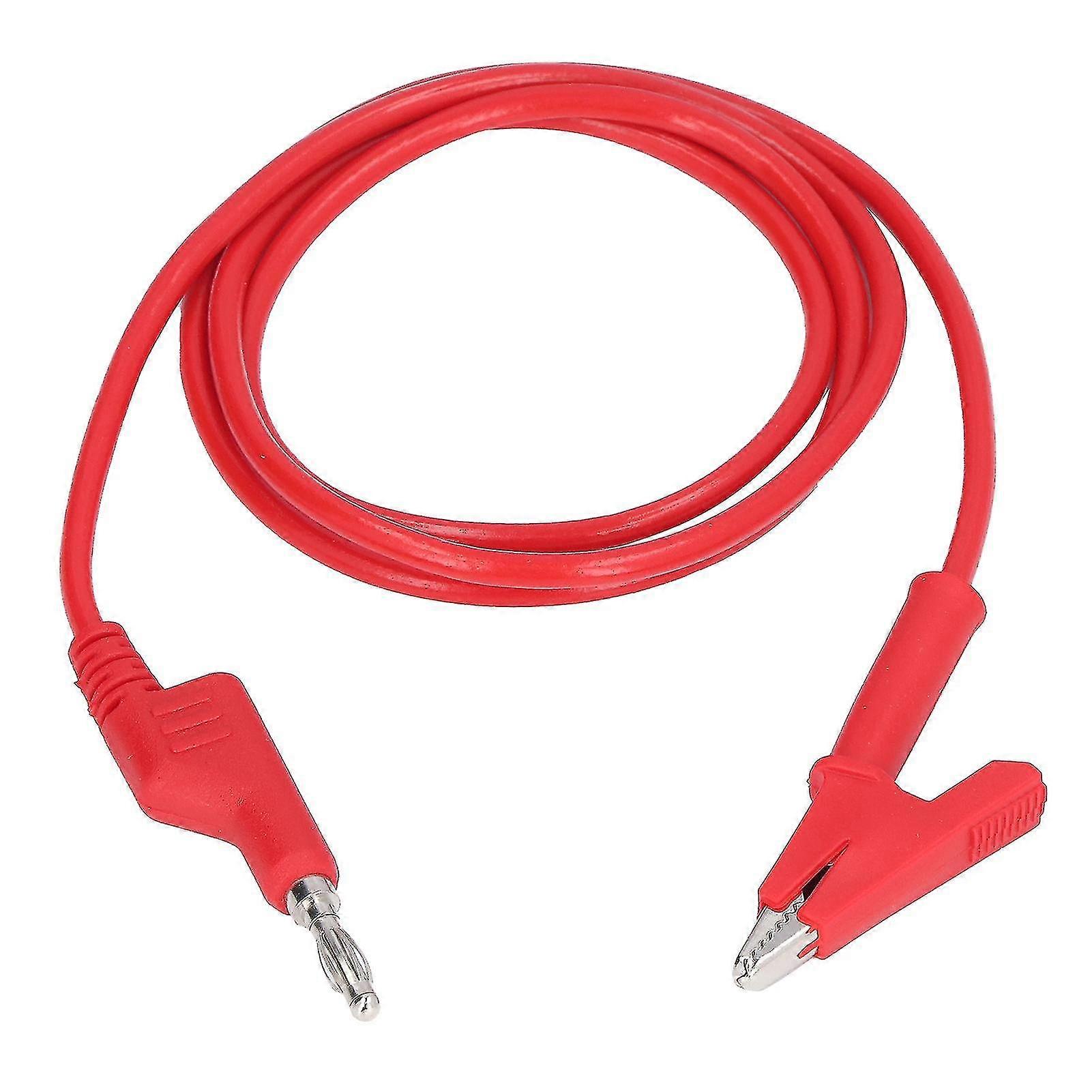 4mm Red Banana Plug Crocodile Clip Test Leads Wire Cable Flexible compatible Electrical Testing