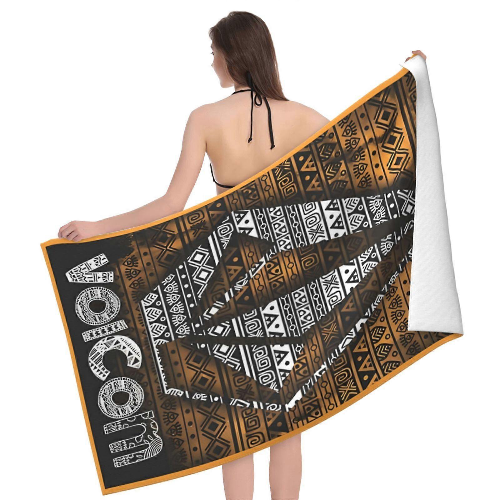 Volcom-2 Serviette de bain Serviettes Unisexes Serviette de mode Serviettes de plage en fibre superfine-DW605