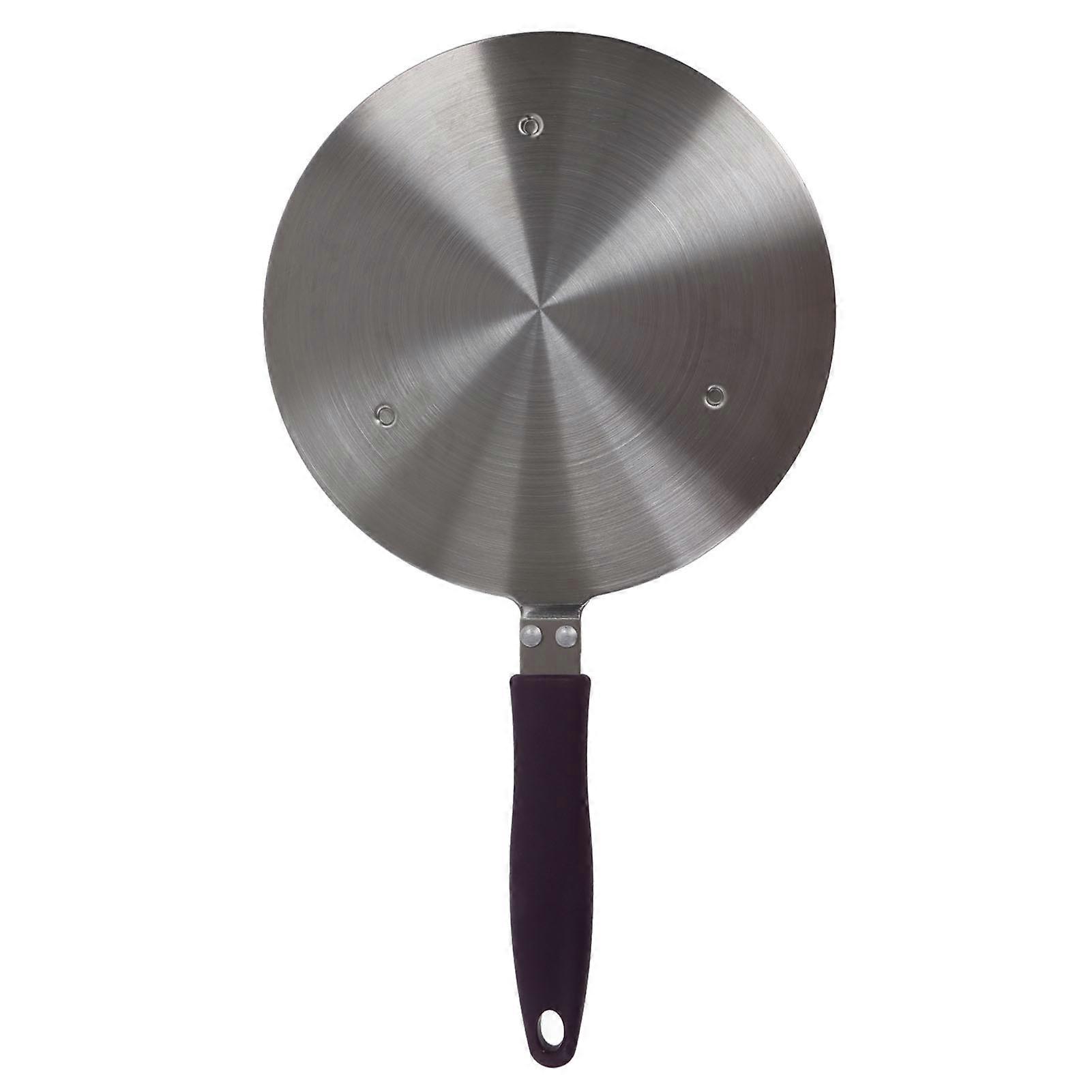 التعريفي محول لوحة الفولاذ المقاوم للصدأ الحرارة الناشر مع الأرجواني مقبض المطبخ الملحقات للحديد وعاء السيراميك وعاء 19.5cm / 7.68in