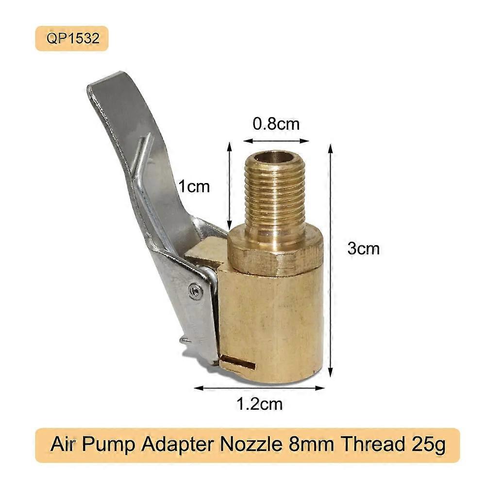 1 Pcs Car Accessories Car Air Pump Thread Nozzle Adapter Car Pump Accessories Fast Conversion Head Clip Type Nozzle-Motor Vehicle Wheel Parts