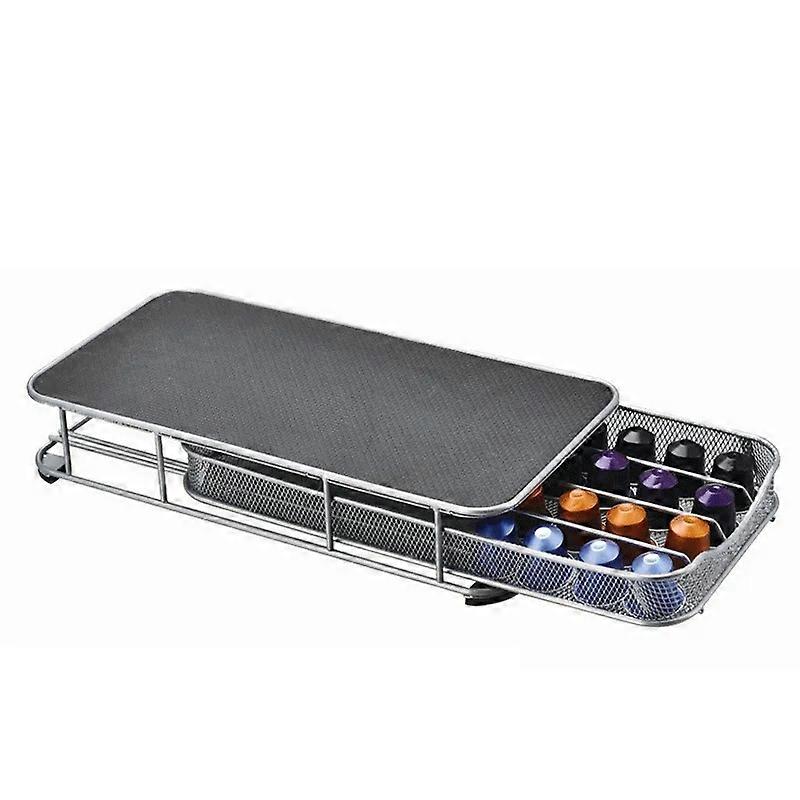 Coffee Pod Holder Storage Drawer Coffee Capsules Organizer for 40pcs Nespresso Capsules