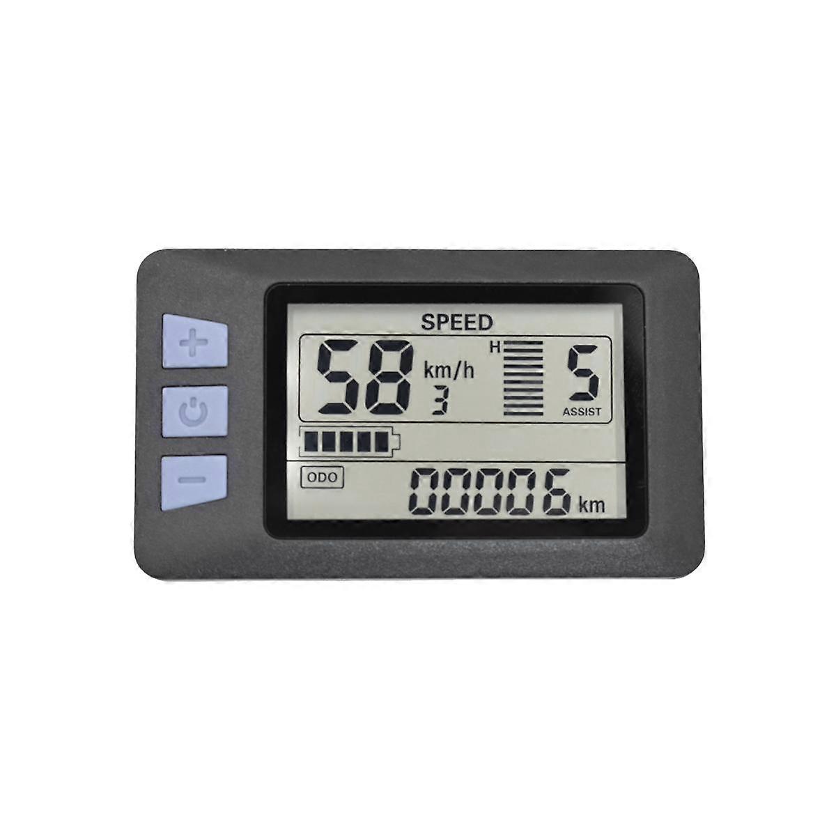 P3H LCD Display Meter Dashboard 24V 36V 48V 60V Electric Bike Meter Display Panel for Electric Scooter(6PIN)