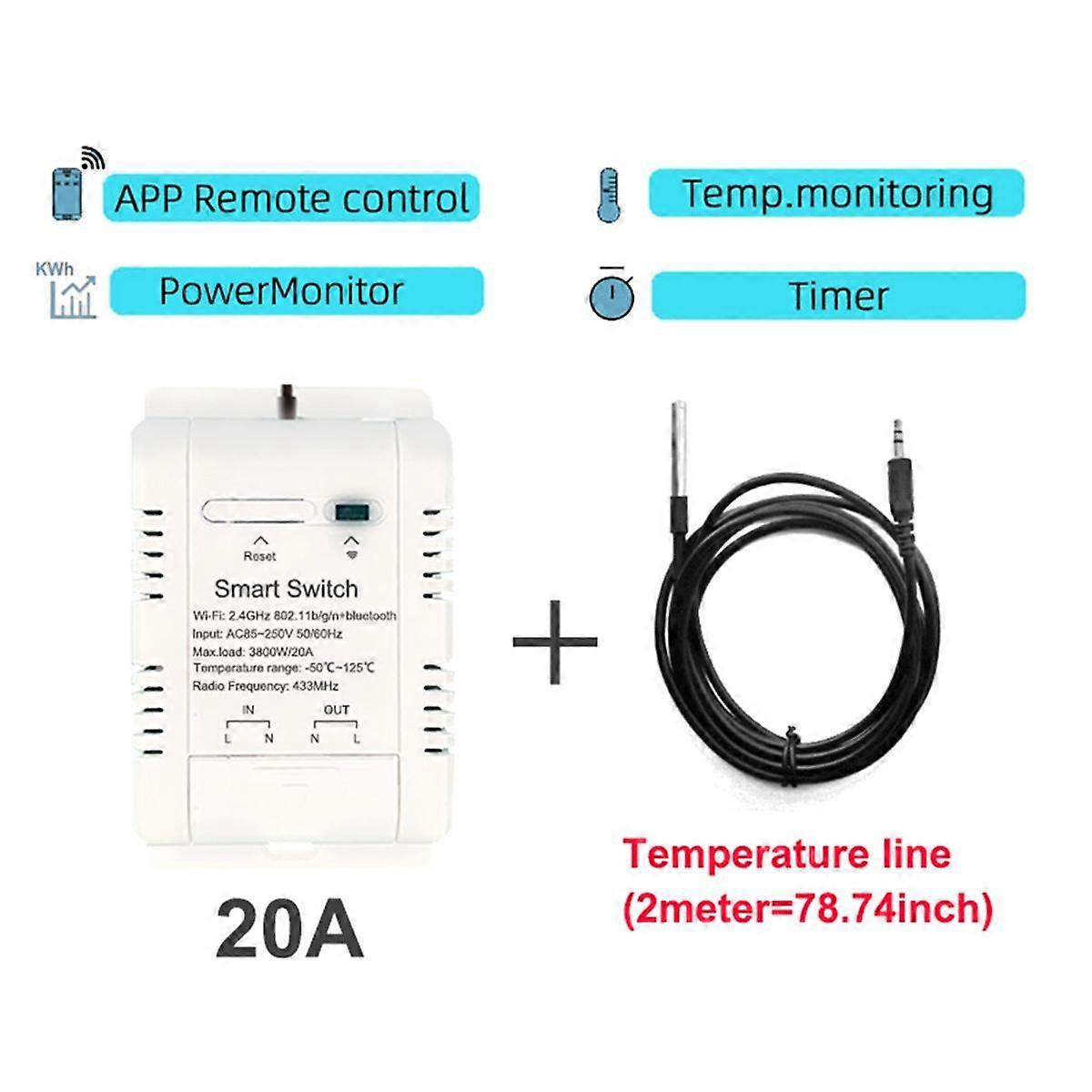 Thermostat Graffiti WIFI Smart Temperature On/Off Switch Timing RF433 ...