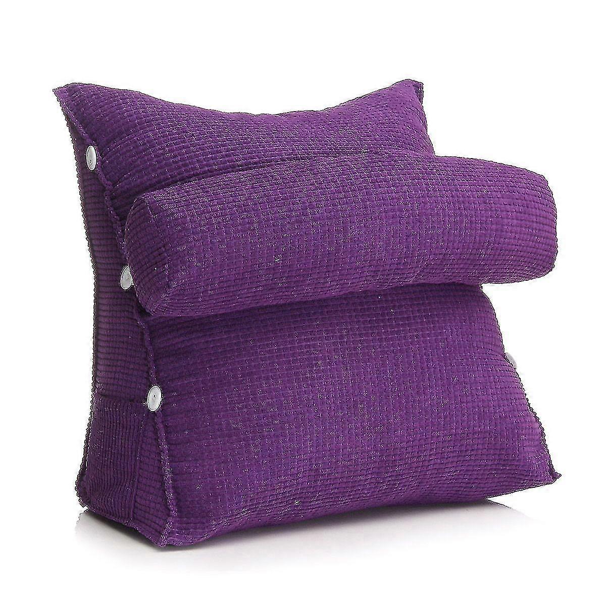 Adjable Cush, Linen Rest Backrest Tri Back Wed Cush S Sofa Ch Reading Bed Rest Throw