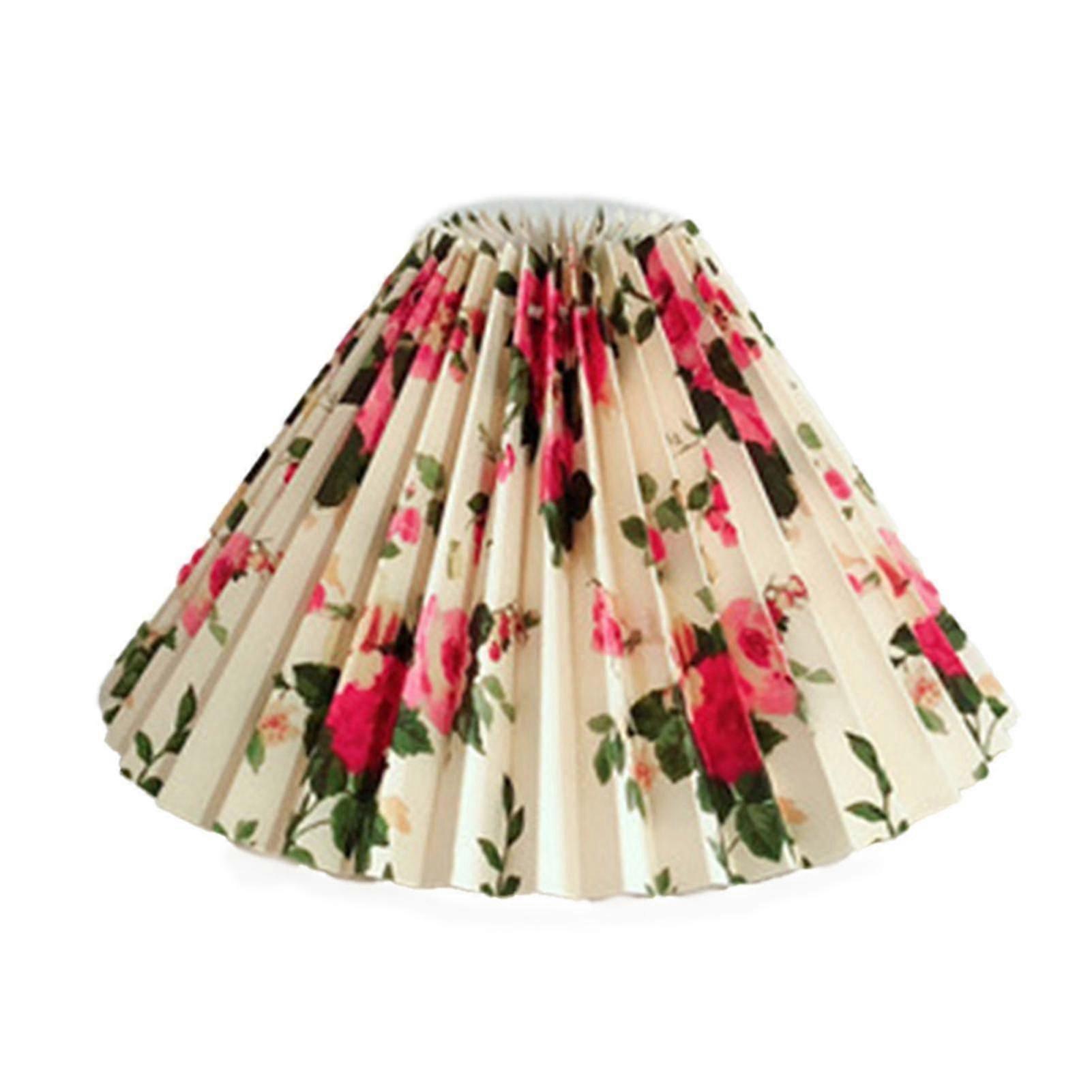 Pleated Lampshade E27 Light Cover Japanese Style Fabric Table Lamp Ceiling Decor