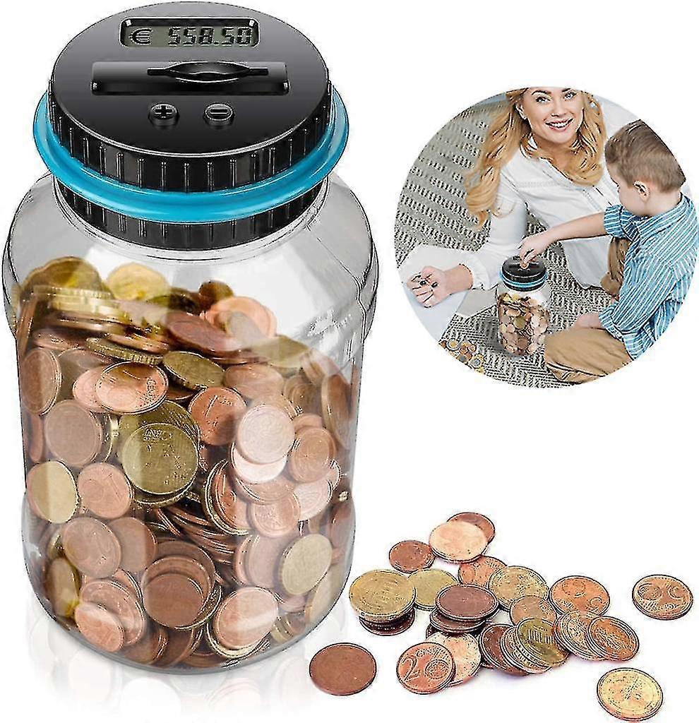 Money Box Bank With Lcd Display,automatic Coin Counter Money Box