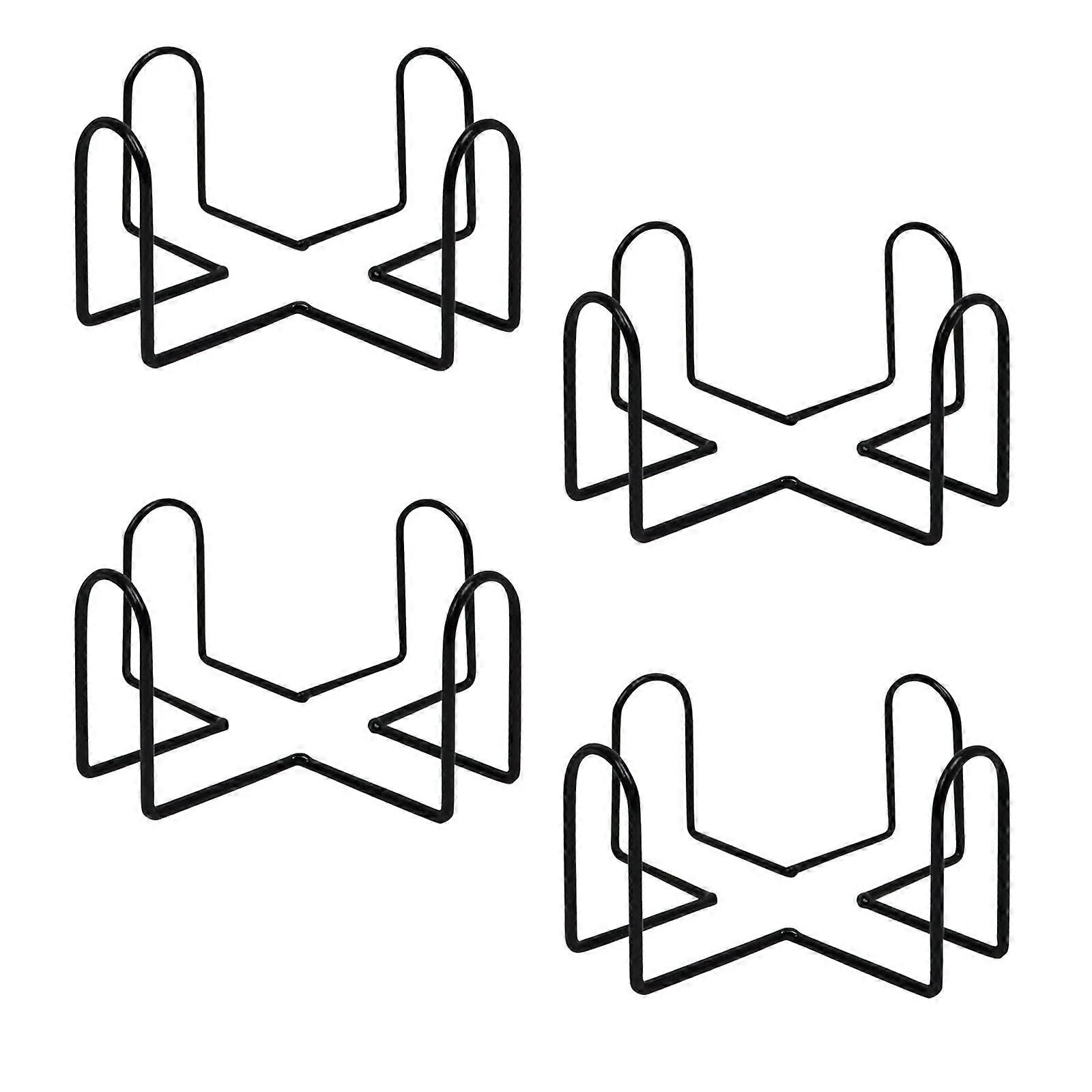 Untersetzerhalter, 4-teiliger Metallhalter für quadratische oder runde Untersetzer-Sets